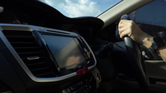 汽车驾驶中的空气视频素材