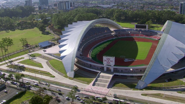 哥斯达黎加圣何塞国家体育场鸟瞰图，哥斯达黎加视频素材