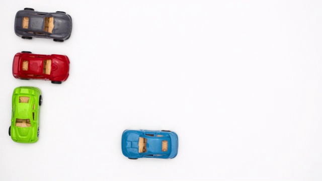 玩具汽车的定格动画视频下载