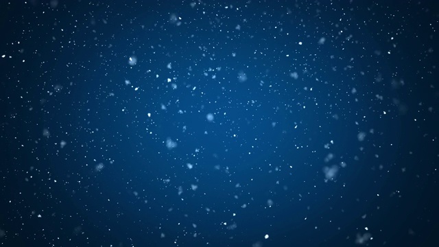 抽象的雪与深蓝色的背景视频下载