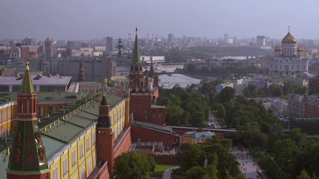 莫斯科和克里姆林宫视频素材