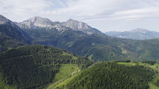 阿尔卑斯山空中景观视频下载