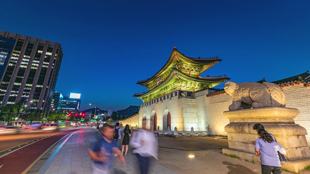 韩国首尔景福宫视频素材