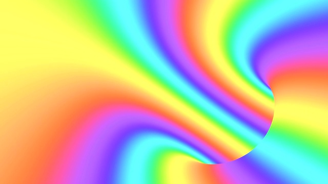 光谱致幻光学错觉。抽象彩虹催眠动画背景。明亮的循环彩色壁纸视频素材