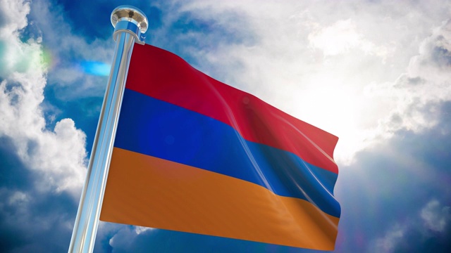 4K -亚美尼亚标志|可循环股票视频视频下载