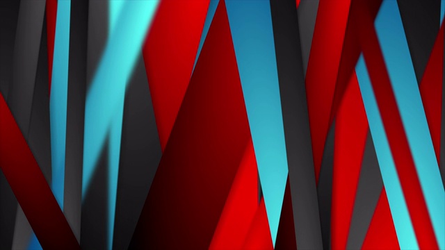 红色，蓝色和黑色条纹抽象的企业运动背景视频素材