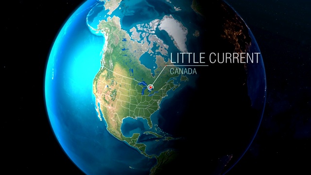 加拿大-小电流-急速从太空到地球视频下载