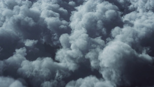 4k飞越风暴云背景-可循环-气候变化，气象学，天气预报视频素材