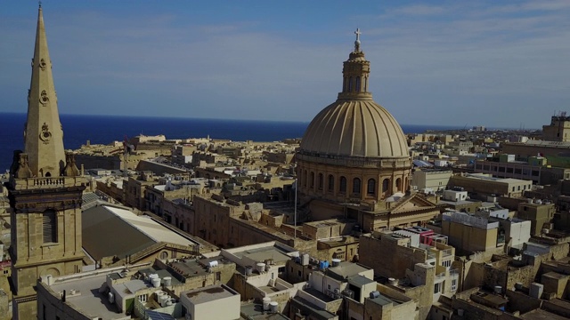 马耳他-地中海旅游目的地，瓦莱塔，马耳他首都视频素材