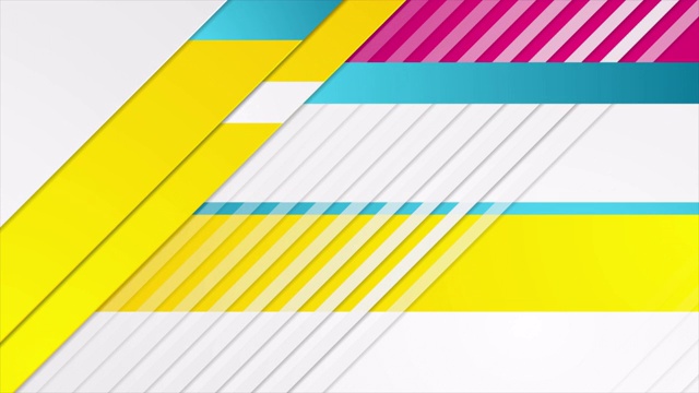 彩色抽象技术企业几何运动背景视频素材