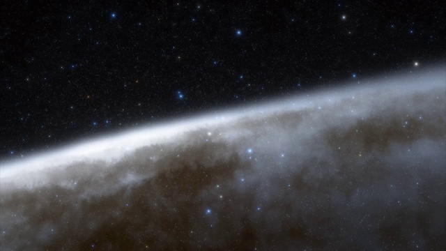 银河系明亮的中心。银河系中有数十亿颗恒星。美丽的星团。4k电影动画的空间视频素材