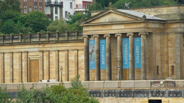 爱丁堡苏格兰国家美术馆视频素材