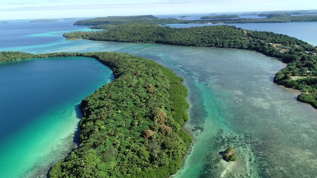 南太平洋岛屿航拍4K视频素材