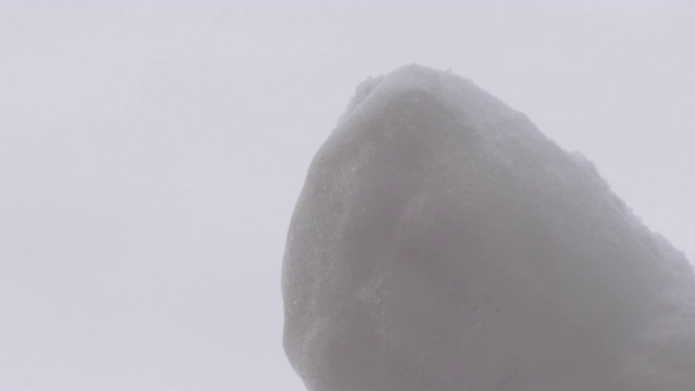 白色背景上的雪堆摘要视频下载