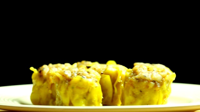 盘虾饺视频素材