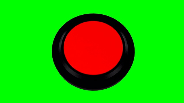 红色按钮动画绿色屏幕视频素材