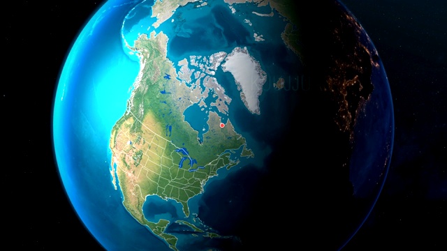 加拿大-库贾克-从太空到地球视频下载