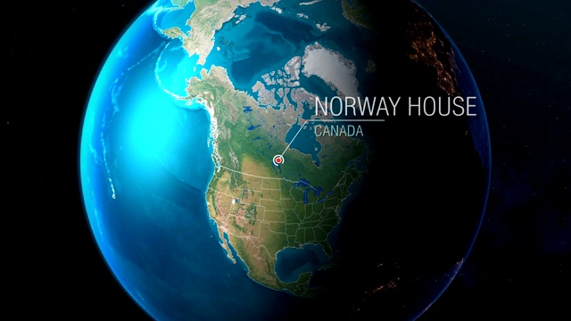 加拿大-挪威屋-急速从太空到地球视频下载