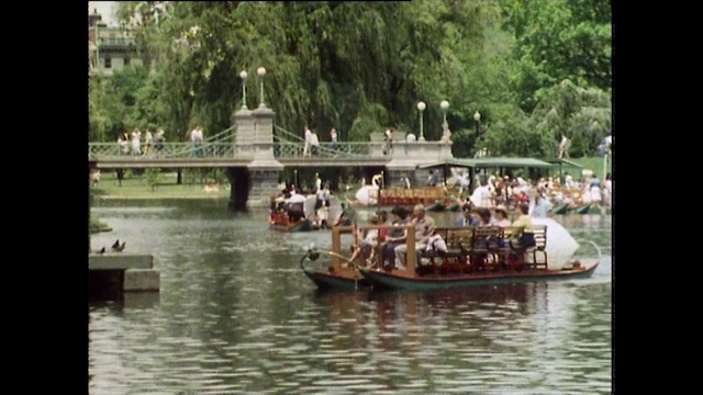 1984年波士顿公共公园和泻湖的全球地球日视频下载