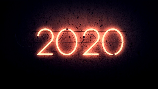 2020闪烁的霓虹灯，放大视频下载