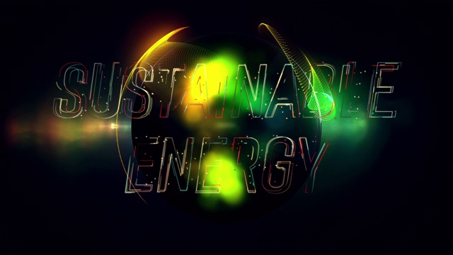 可持续能源的标题视频素材