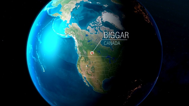 加拿大-比格-从太空到地球视频下载