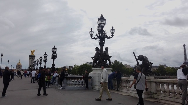 Hyperlapse:亚历山大三世桥，巴黎视频素材