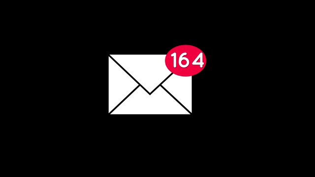 邮件信封图标4k视频素材