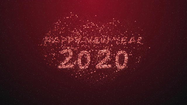 2020年新年喜庆红色烟花视频下载