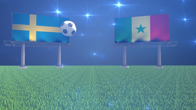瑞典对塞内加尔视频素材