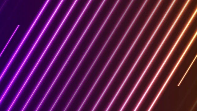 紫橙色氖激光线视频动画视频素材