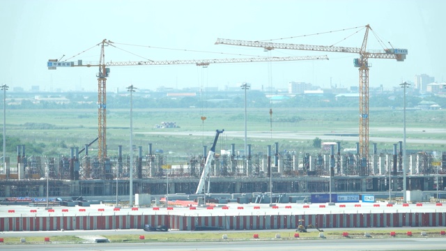 机场的建筑工程视频下载