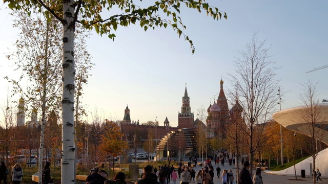 都市风景,克里姆林宫,moscva河,国际著名景点视频素材