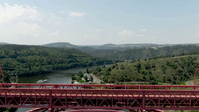 桥,火车,法国,风视频素材