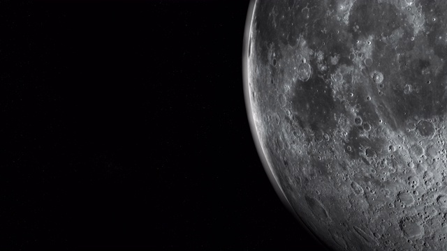 月球表面的Humorum海，3d渲染视频下载