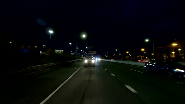 西雅图高速公路VI同步系列后视图驾驶工艺板视频素材