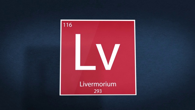 元素周期表动画系列-元素肝morium悬停在太空视频下载