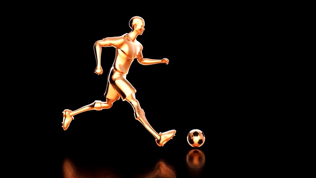 足球游戏的3D运动设计视频下载