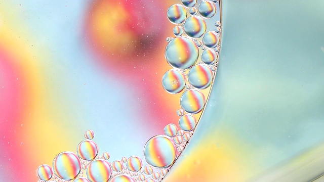 泡沫的背景。艺术抽象视频素材