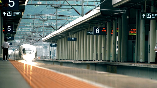 中国四川的高铁站。视频素材
