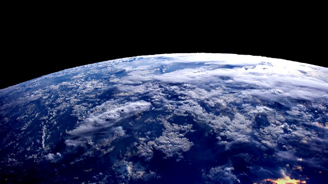 从太空看地球，从太空看地球视频素材
