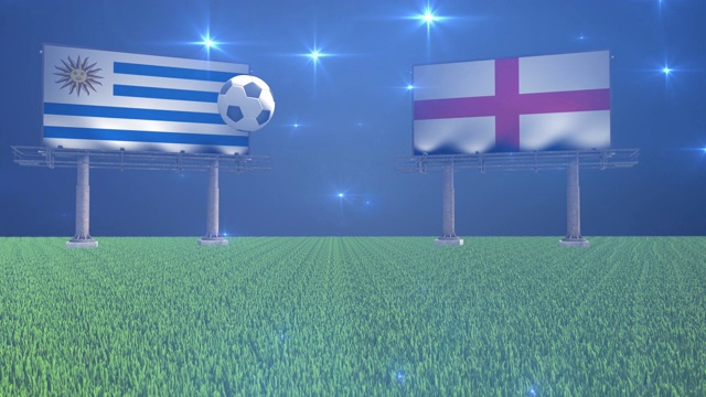 乌拉圭对英格兰视频素材