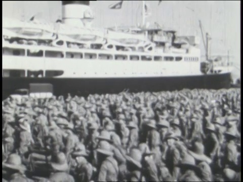 贝尼托·墨索里尼(Benito Mussolini)命令意大利军队以蔑视意大利荣誉为借口向埃塞俄比亚进军。视频素材