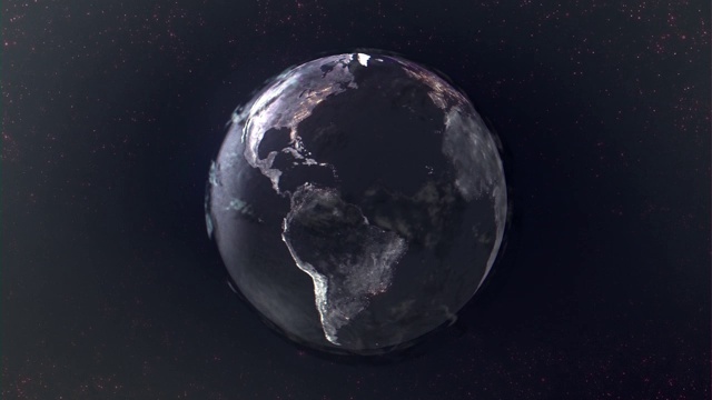 从太空高清地球的纹理视图视频素材