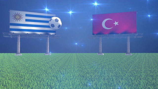 乌拉圭对土耳其视频素材