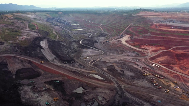 大煤矿鸟瞰图视频素材