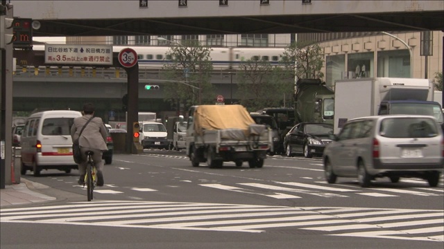 东京交通拥挤。视频素材