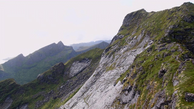 罗浮敦群岛的山脉。视频素材