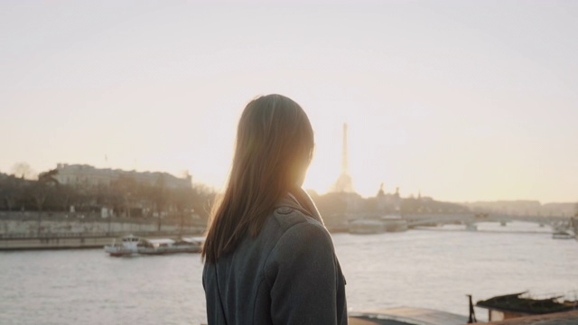 巴黎,享乐,天空,埃菲尔铁塔视频素材