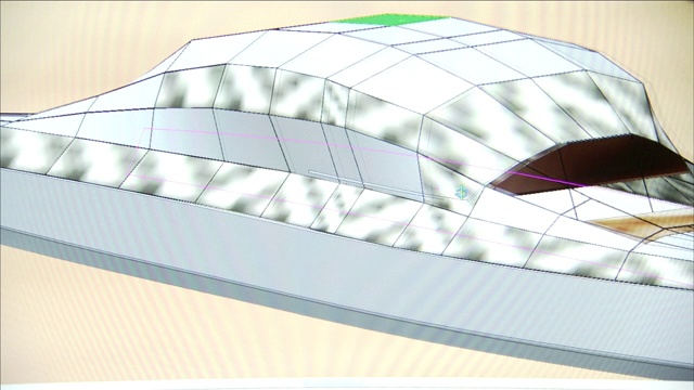 计算机生成的太阳能航天飞机旋转和倾斜模型。视频下载